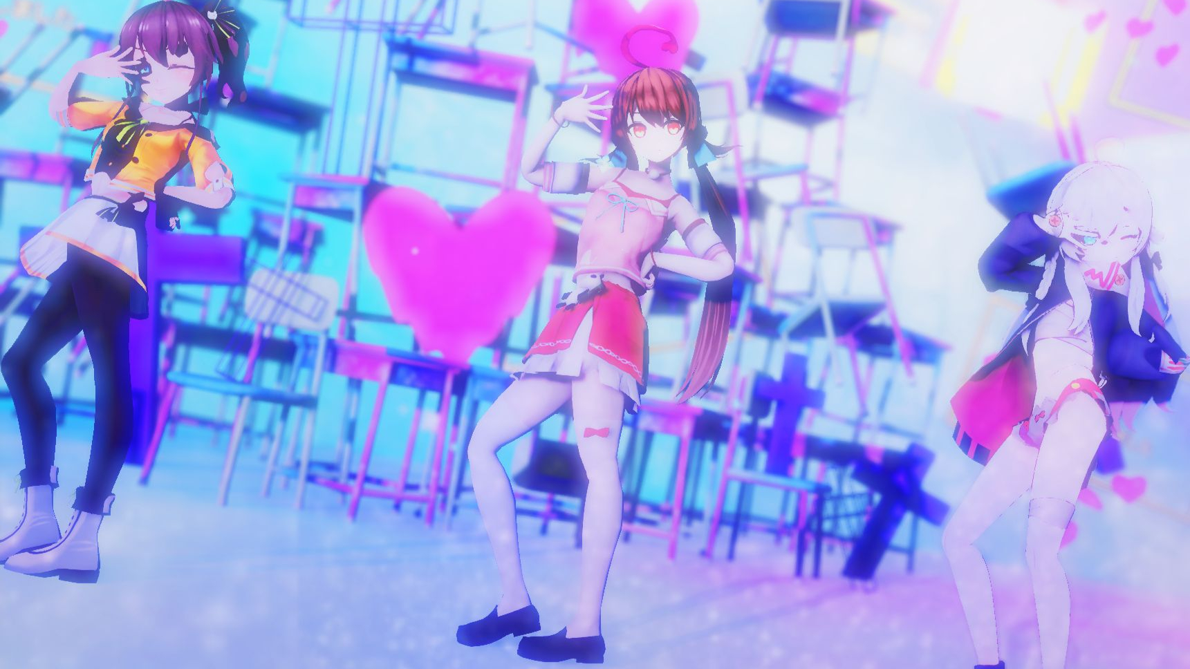 【新科娘夏色祭神楽七奈MMD】虚空联动!一起来开派对吧!